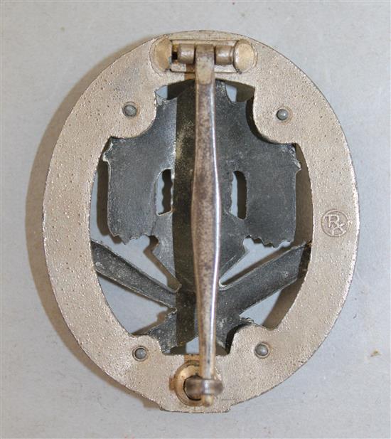 A German Third Reich General Assault badge,